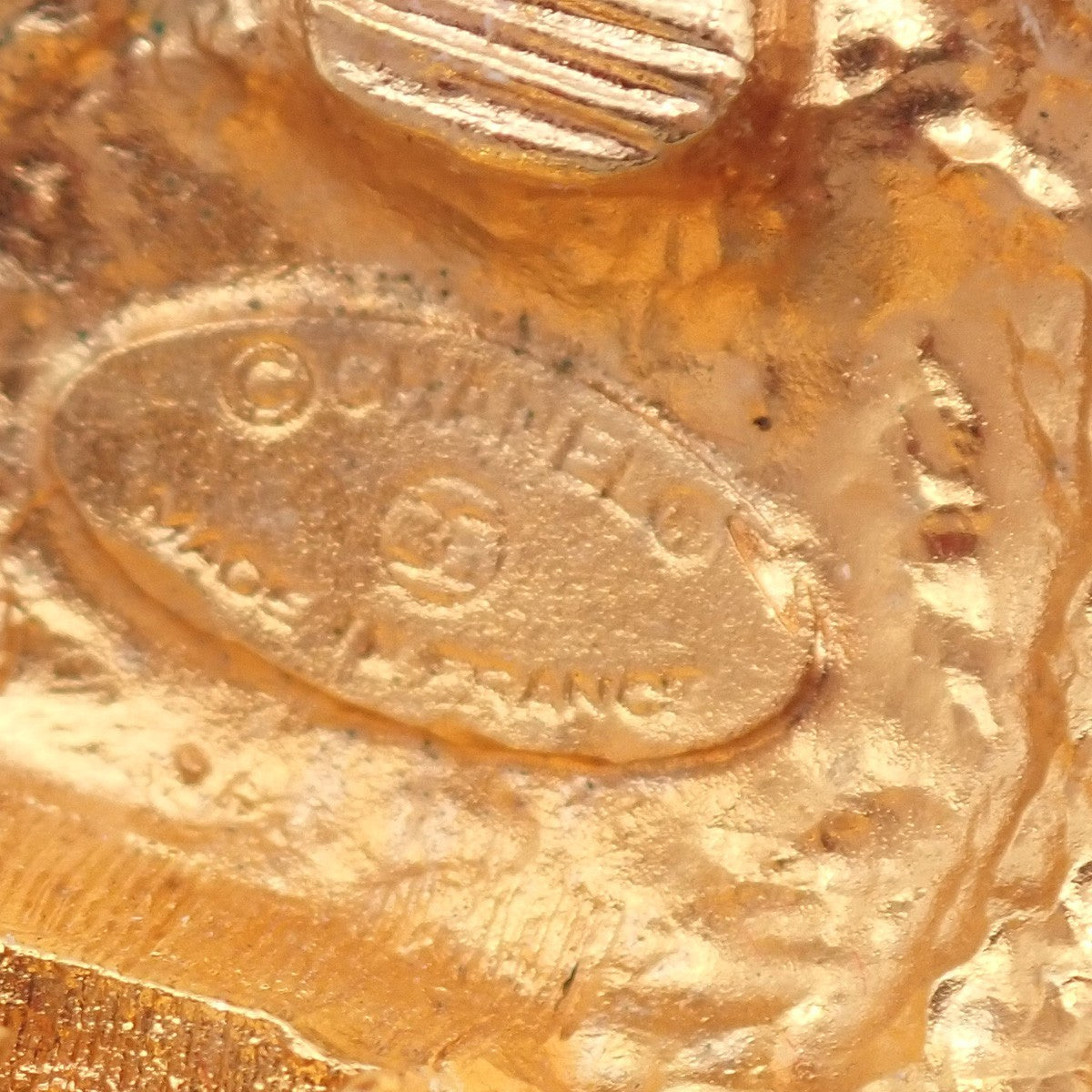 Chanel Vintage Round CC Clip-On Earrings Metal