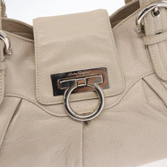 Salvatore Ferragamo Gancini Shoulder Bag Leather