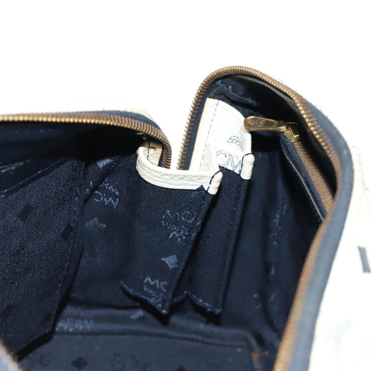 MCM Visetos Handbag Canvas and Leather