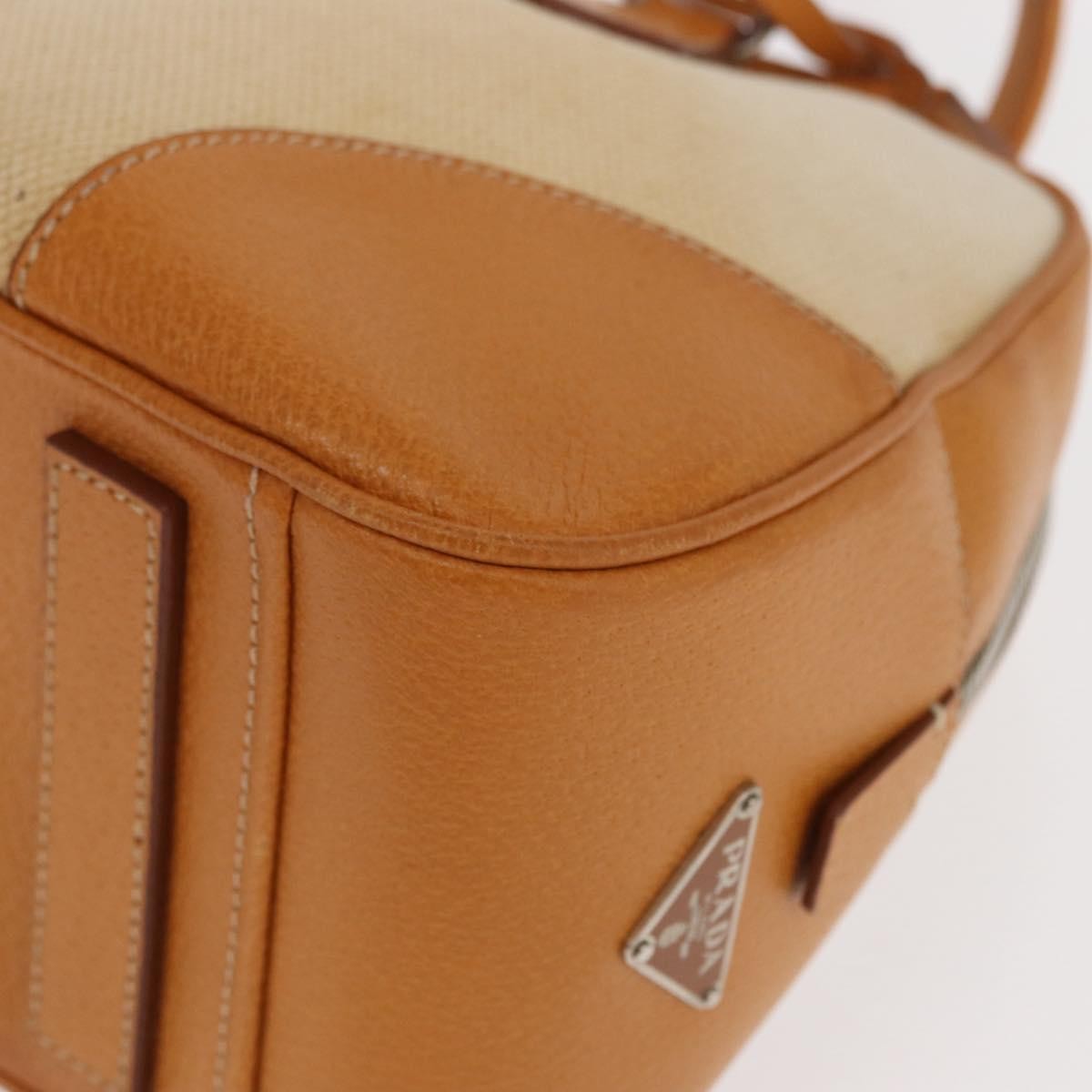 Prada Bowler Bag Canvas with Leather