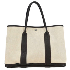 Hermes Garden Party Tote Canvas and Leather
