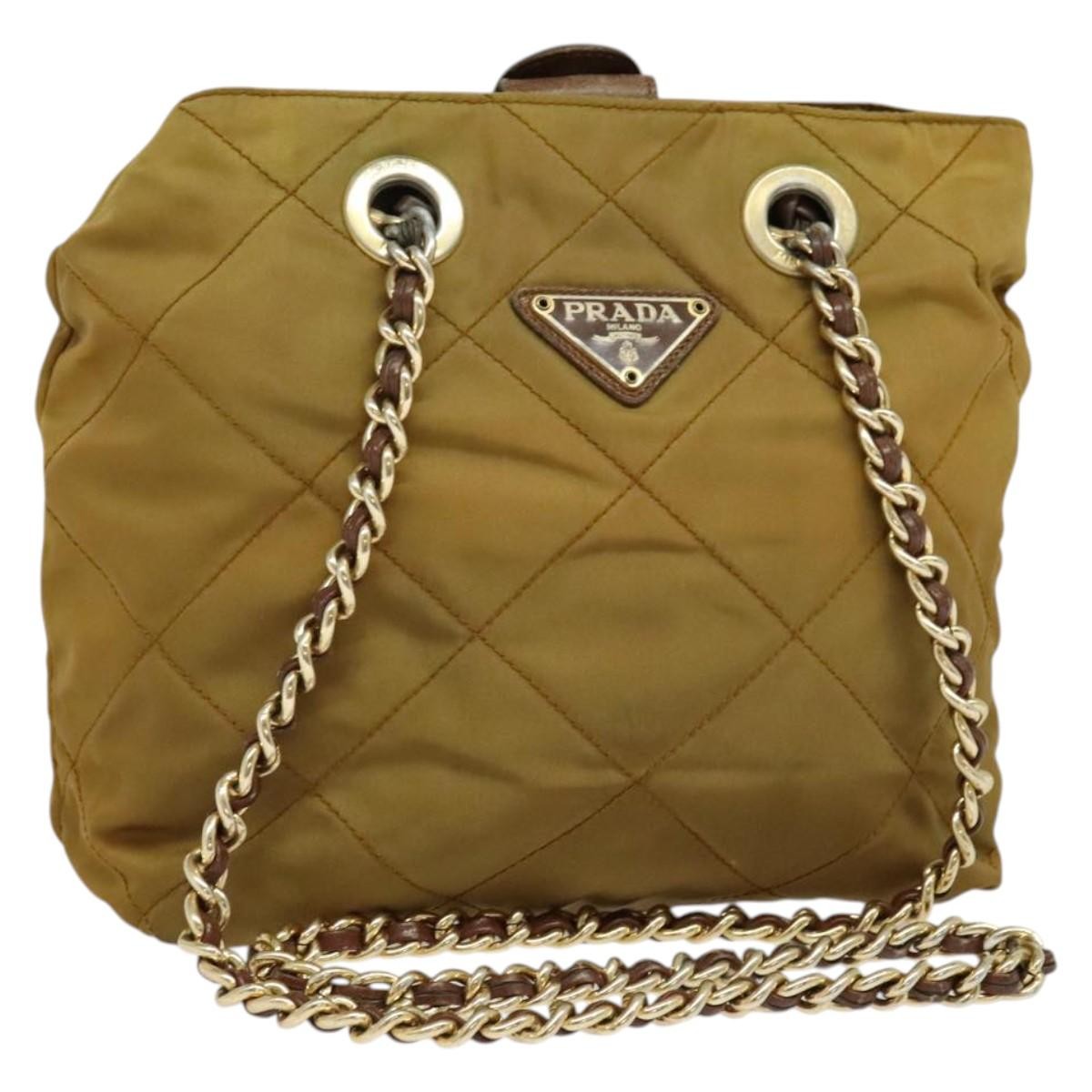 Prada Vintage Chain Tote Tessuto