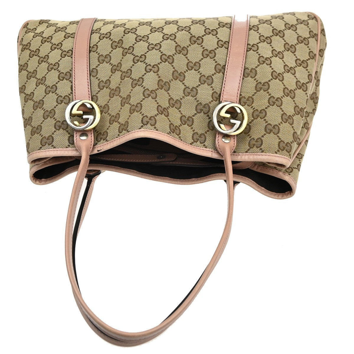 Gucci Twins Tote GG Canvas with Leather
