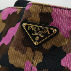 Prada Canapa Open Tote Canvas