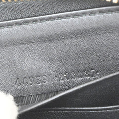 Gucci Signature Zip Around Wallet Guccissima Leather