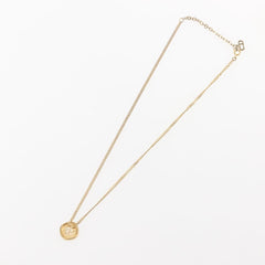 Christian Dior CD Pendant Necklace Metal