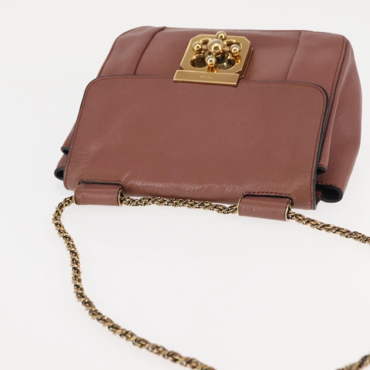 Chloe Elsie Chain Shoulder Bag Leather