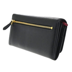 Prada Flap Wallet with Card Holder Saffiano Leather