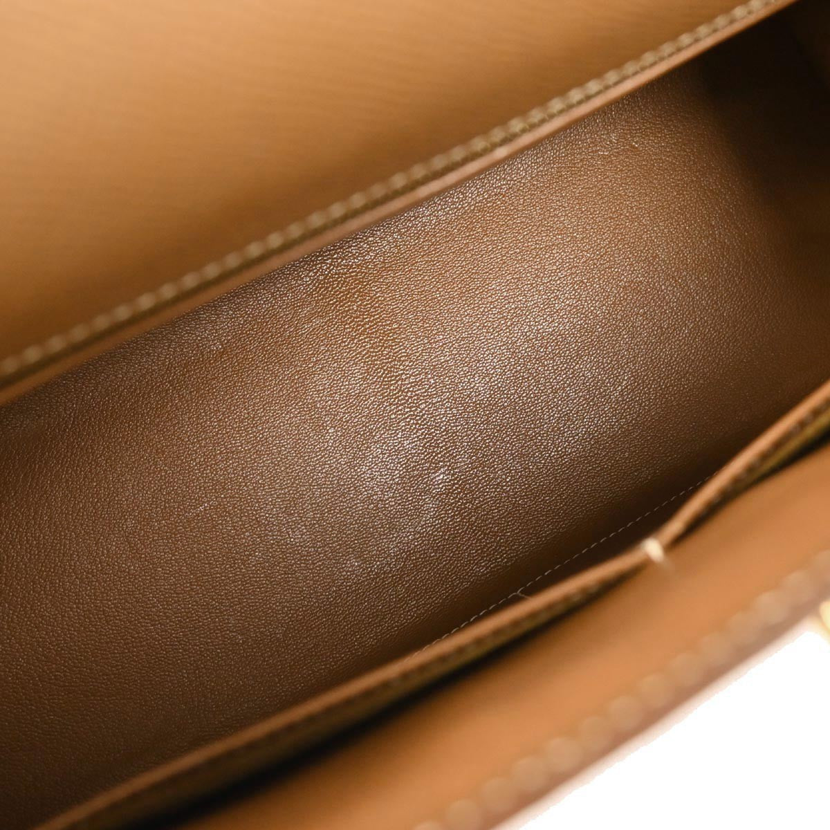 Hermes Kelly Handbag Calf leather with hardware gold