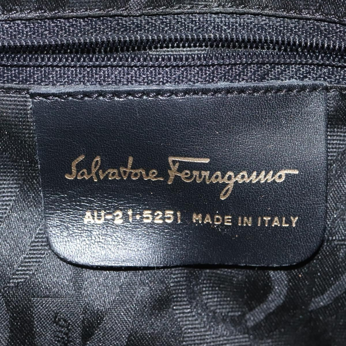Salvatore Ferragamo Vala Handbag Canvas