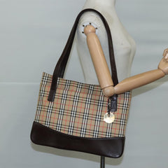 Burberry Nova check Shoulder bag Canvas and Leather