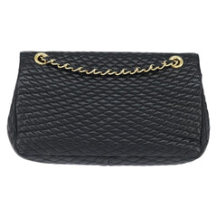 Bally Vintage Chain Shoulder Bag Quilted Leather