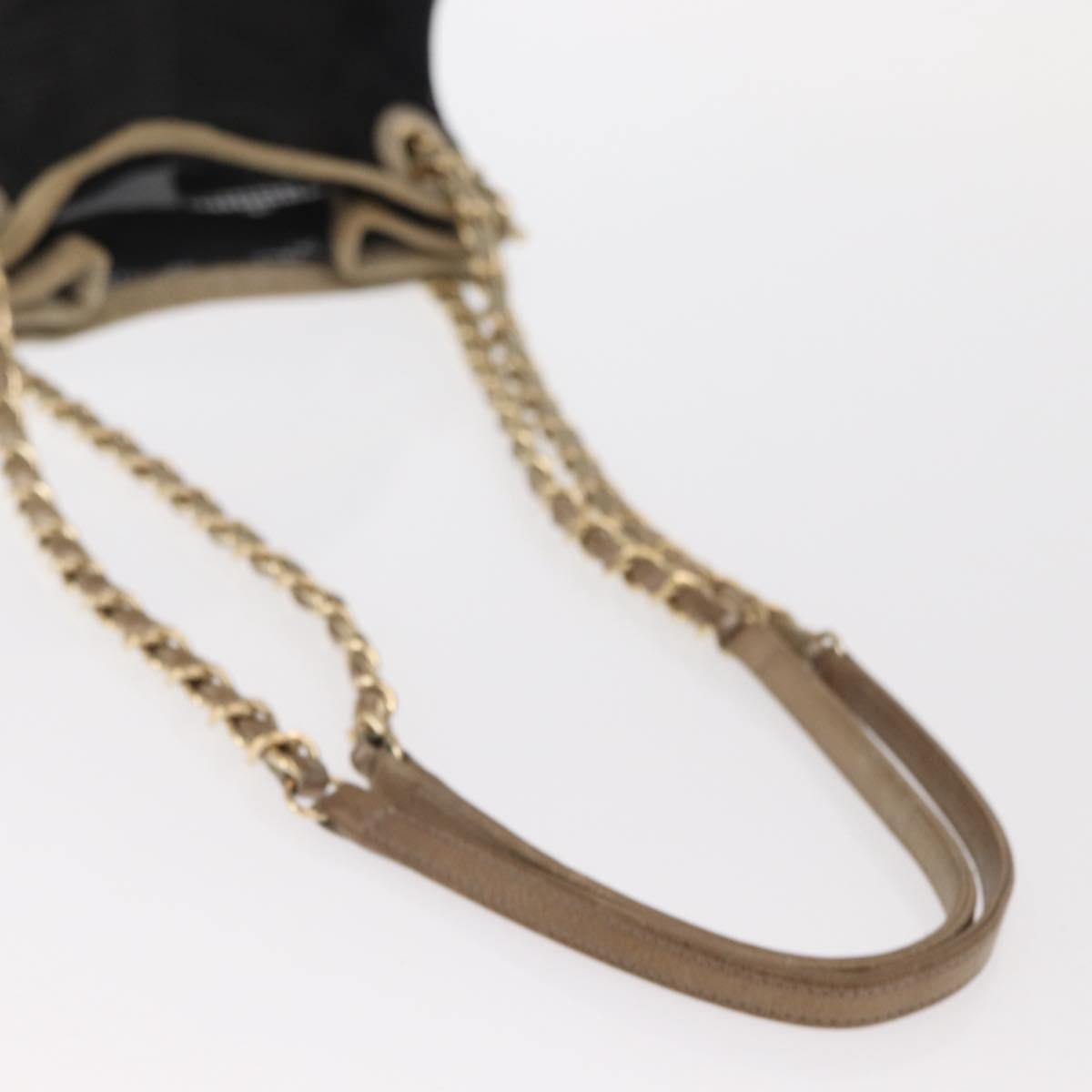 Chanel Chain Bucket Bag Mesh and Leather