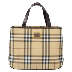Burberry Vintage Tote Vintage Check Coated Canvas