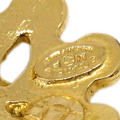 Chanel Vintage Flower Clip-On Earrings Metal