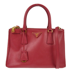 Prada Double Zip Lux Tote Saffiano Leather