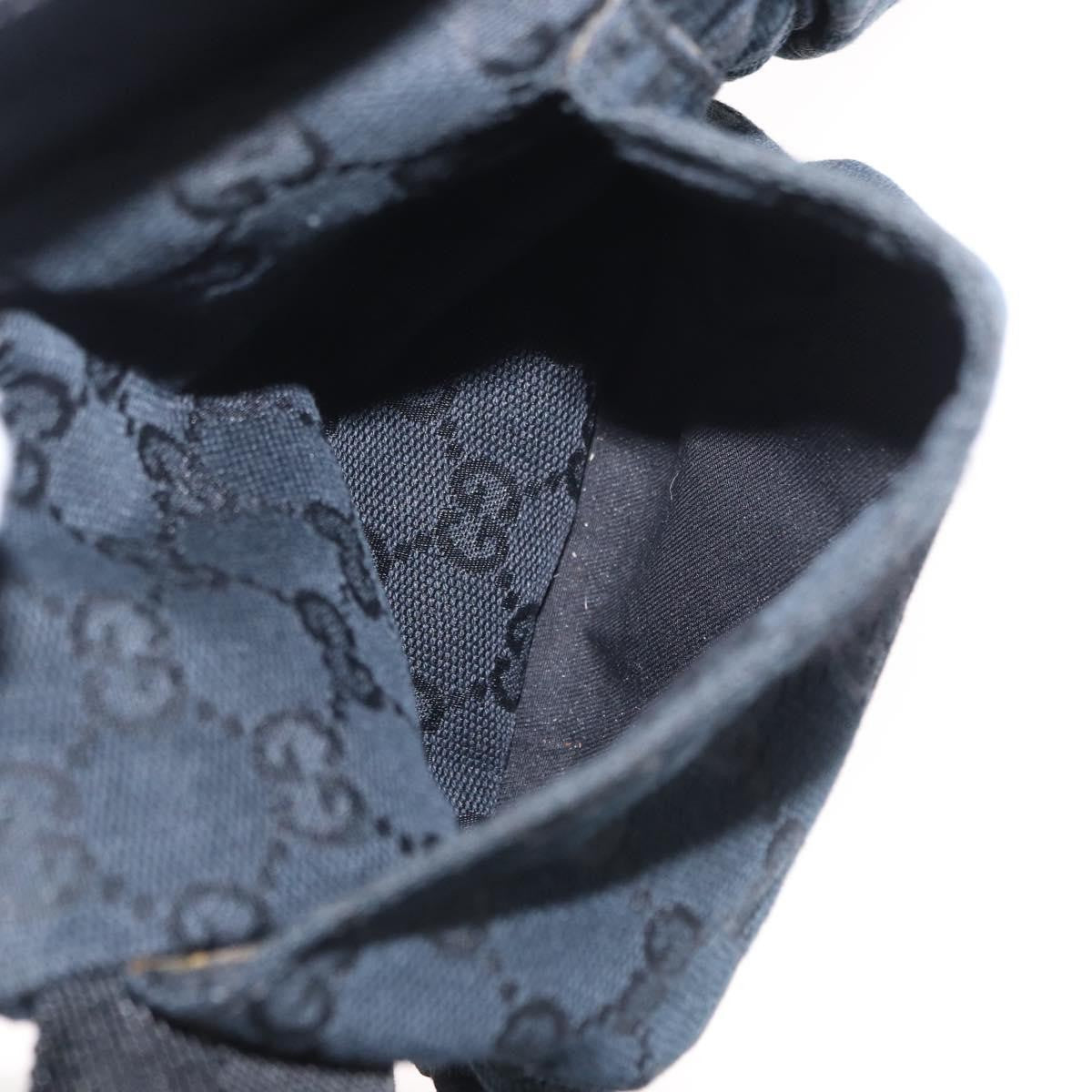 Gucci Vintage Double Belt Bag GG Canvas with Leather