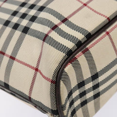 Burberry Nova Check Tote Canvas and Leather