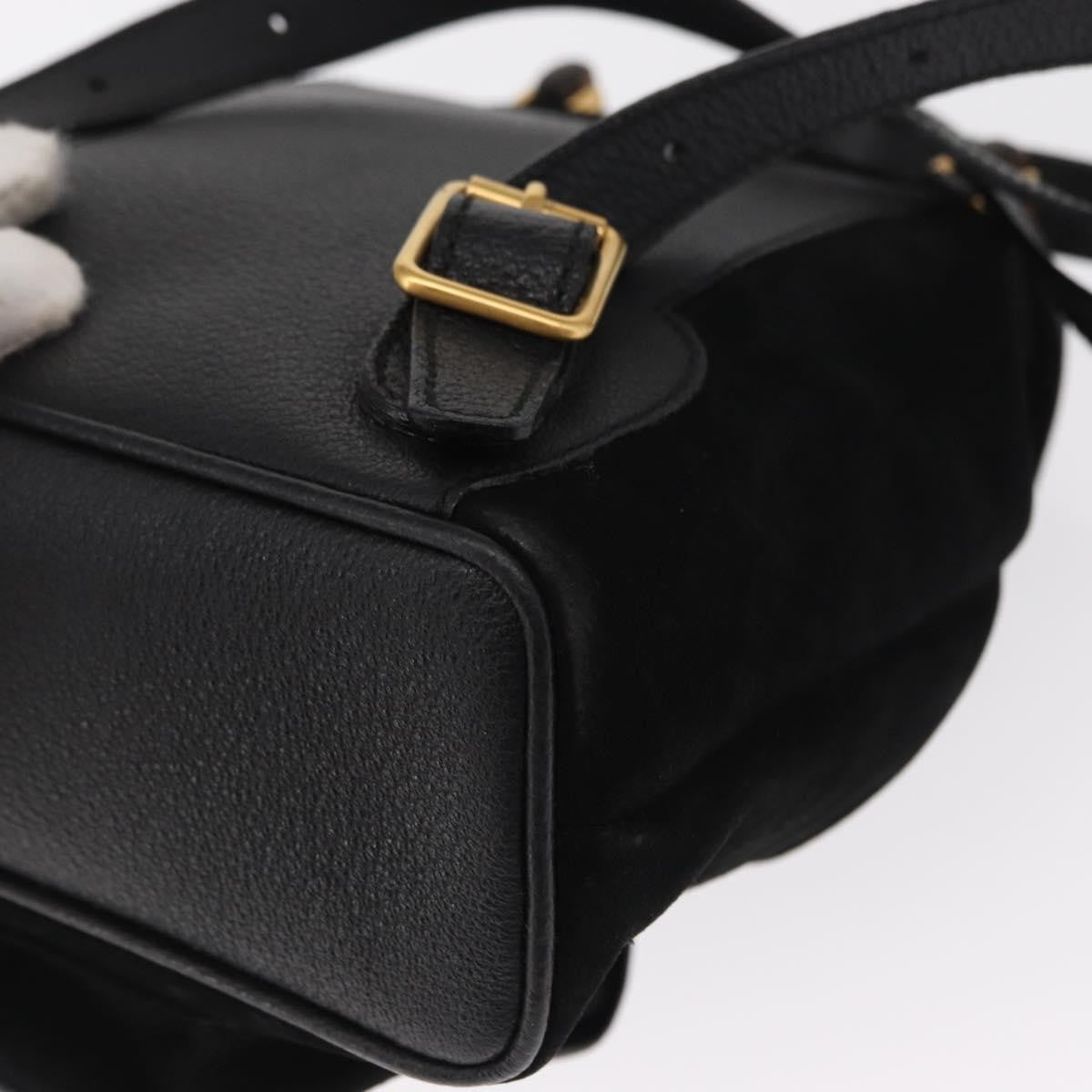 Gucci Vintage Bamboo Backpack Suede