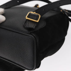 Gucci Vintage Bamboo Backpack Suede