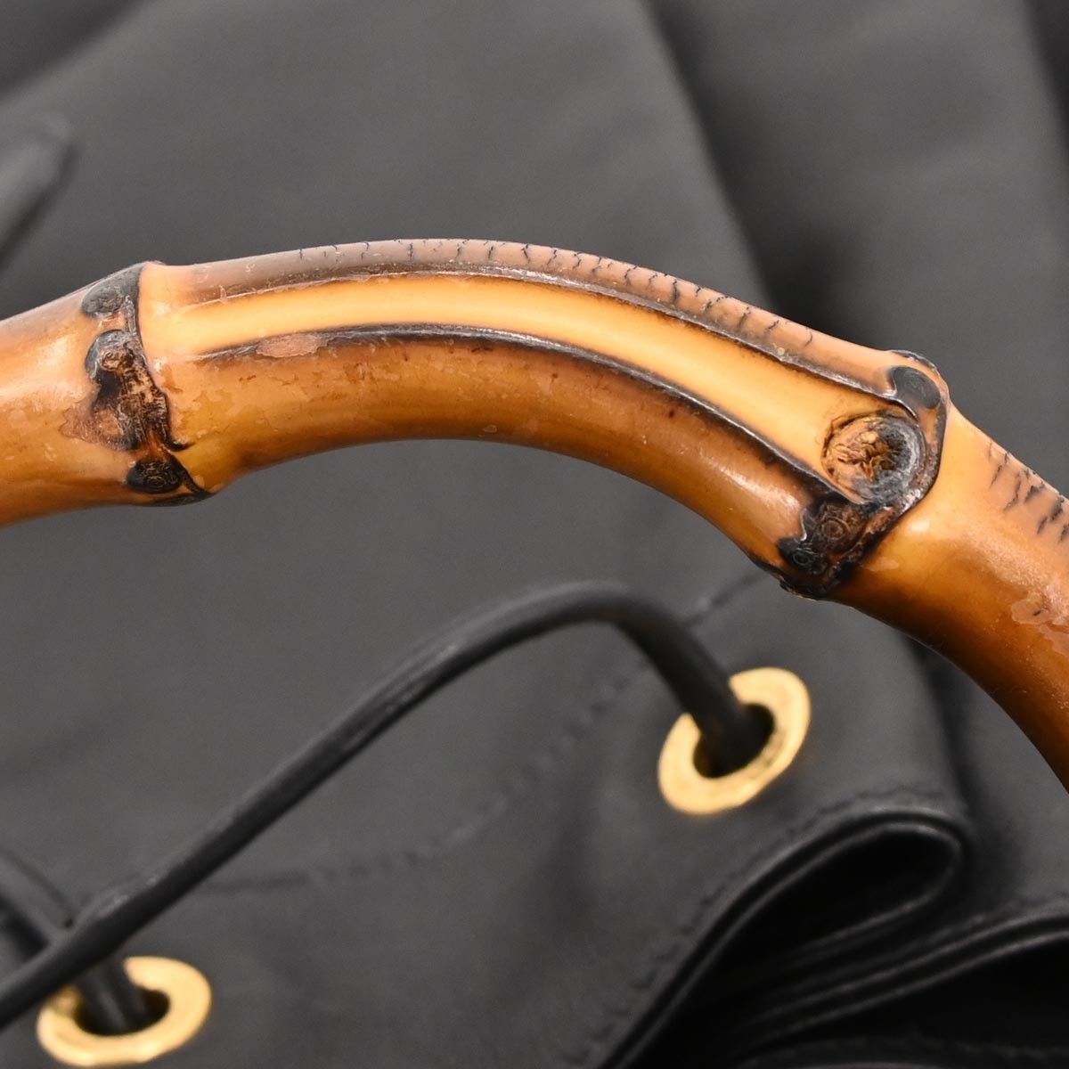 Gucci Vintage Bamboo Sling Backpack Leather