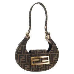 Fendi Cookie Hobo Zucca Canvas