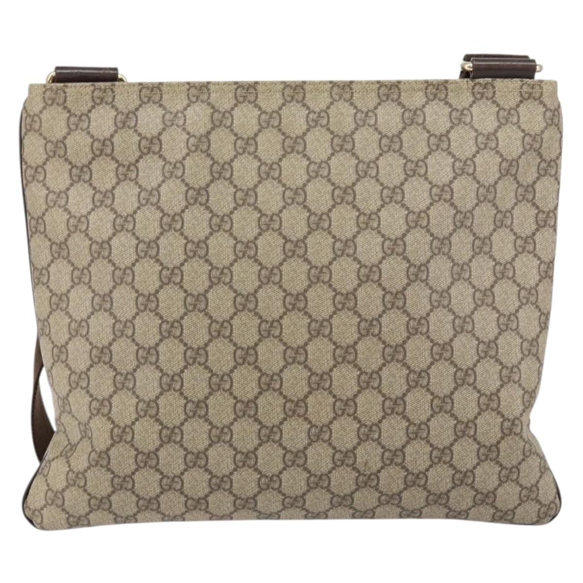 Gucci Flat Messenger Bag GG Canvas
