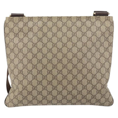 Gucci Flat Messenger Bag GG Canvas