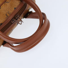 MCM Visetos Handbag Canvas and Leather