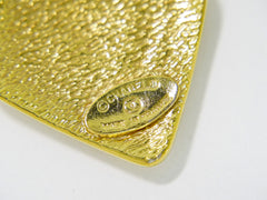 Chanel Vintage CC Pendent Necklace Plated Metal