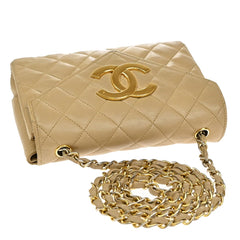 Chanel Vintage Envelope Flap Bag Quilted Lambskin