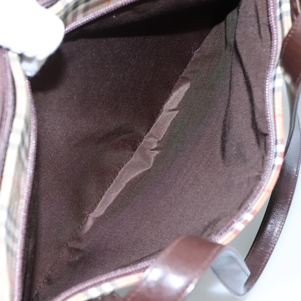 Burberry Nova check Shoulder bag Canvas and Leather