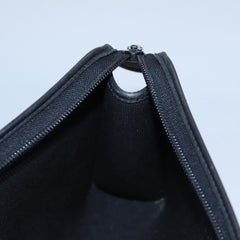 Christian Dior Vintage Honeycomb Zip Pouch Coated Canvas