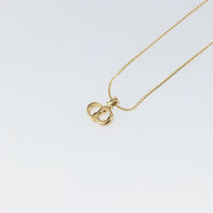 Christian Dior CD Pendant Necklace Gold-plated
