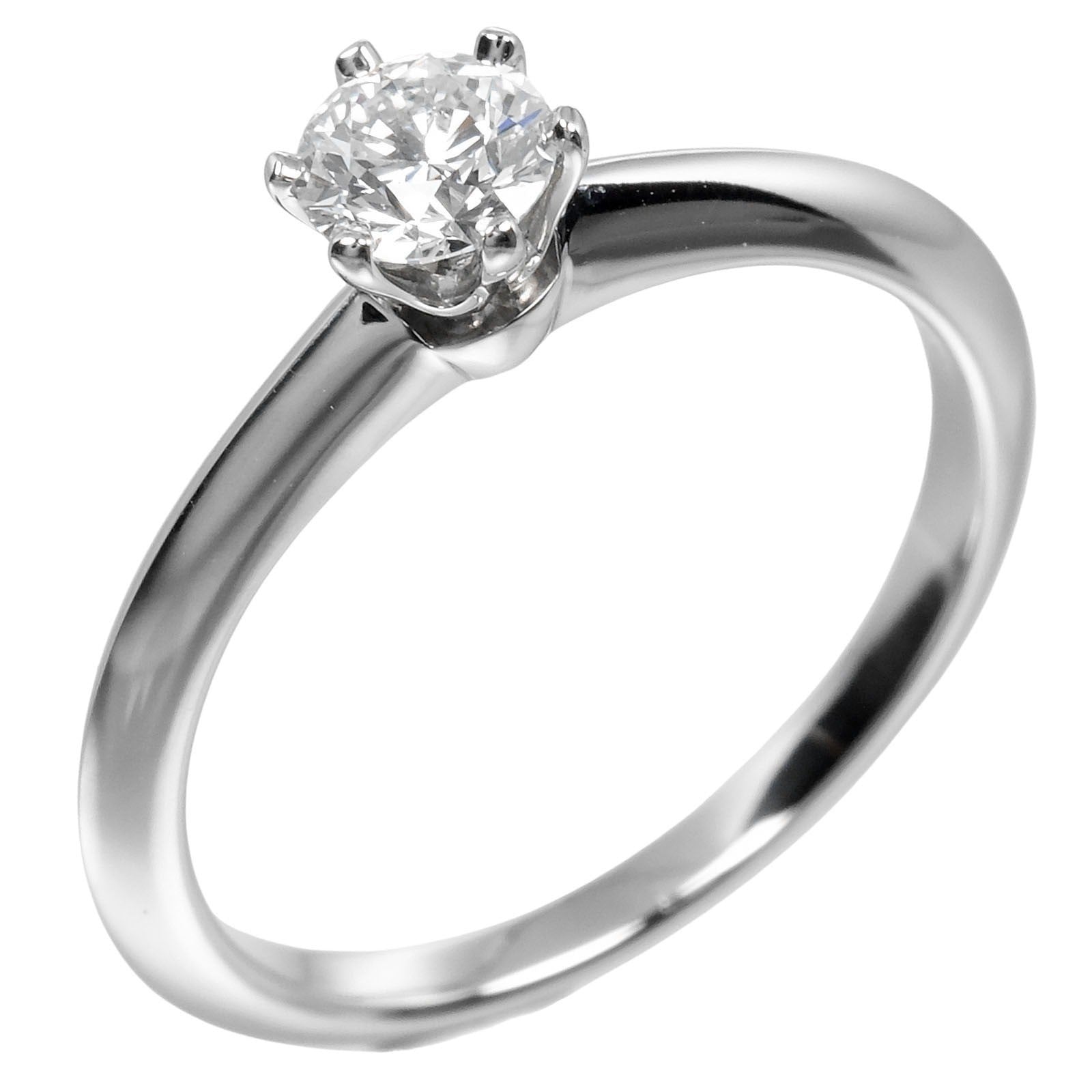 Tiffany & Co. Tiffany Setting Solitaire Ring Platinum with RBC Diamond