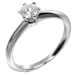 Tiffany & Co. Tiffany Setting Solitaire Ring Platinum with RBC Diamond