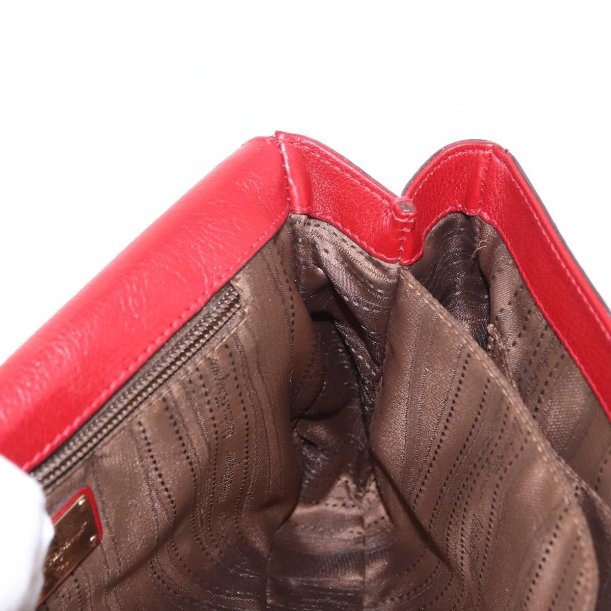 Salvatore Ferragamo Gancini Shoulder Bag Leather