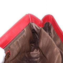 Salvatore Ferragamo Gancini Shoulder Bag Leather