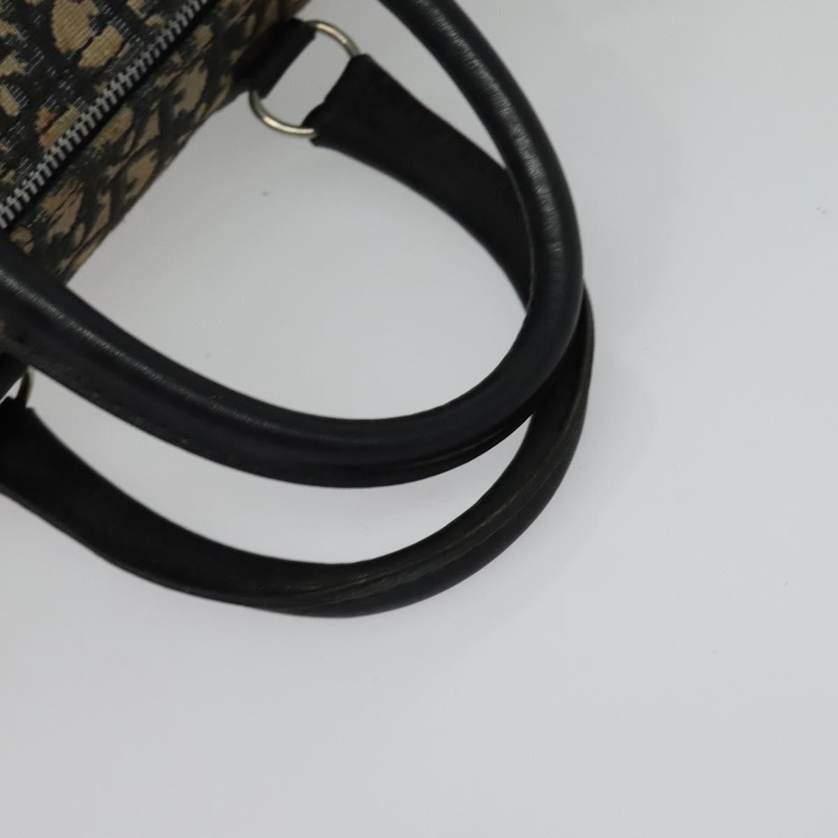 Christian Dior Vintage Trotter Boston Bag Diorissimo Canvas