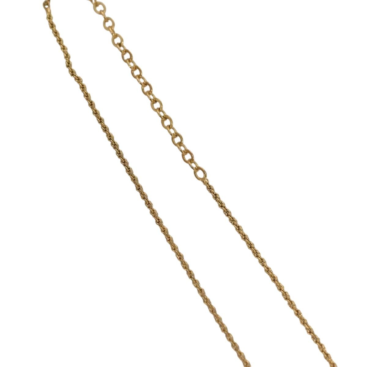 Christian Dior CD Pendant Necklace Gold-plated