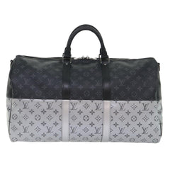 Louis Vuitton Keepall Bandouliere Bag Monogram Eclipse Split Canvas