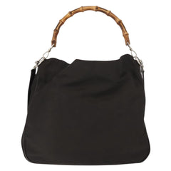 Gucci Vintage Bamboo Shoulder Bag Nylon