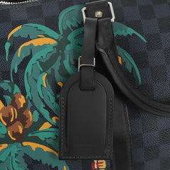 Louis Vuitton Keepall Bandouliere Bag Limited Edition Damier Cobalt Jungle