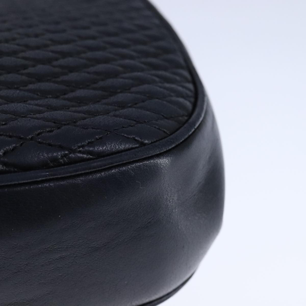 Bally Vintage Chain Shoulder Bag Quilted Leather