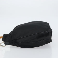 Gucci Vintage Bamboo Handle Open Hobo Nylon