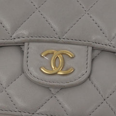 Chanel Vintage CC Flap Crossbody Bag Quilted Lambskin