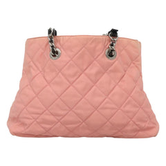 Prada Chain Zip Tote Quilted Tessuto