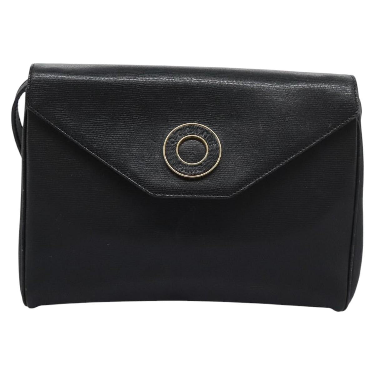 Celine Vintage Circle Logo Crossbody Bag Leather