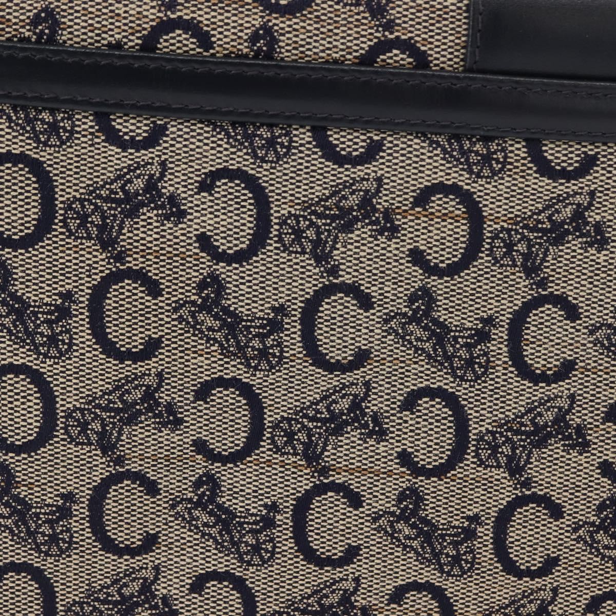 Celine C Sulky Shoulder bag Canvas and Leather