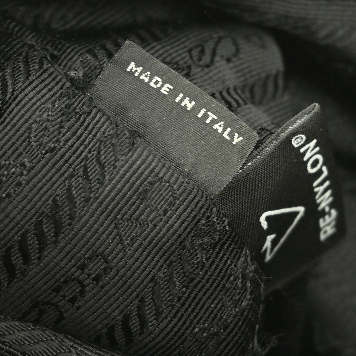 Prada Drawstring Wristlet Bucket Bag Tessuto